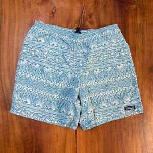 Patagonia Men Shorts Large Baggies Nylon Swim Lined Tropical Hawaiian G24
